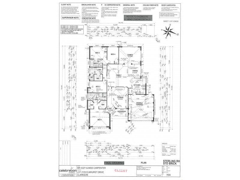 12 Elmhurst Drive, Clarkson WA 6030 Floorplan