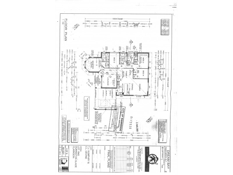 32 Durrington Glade, Clarkson WA 6030 Floorplan