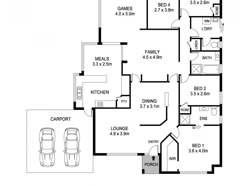 2 Nettle Place, Halls Head WA 6210 Floorplan