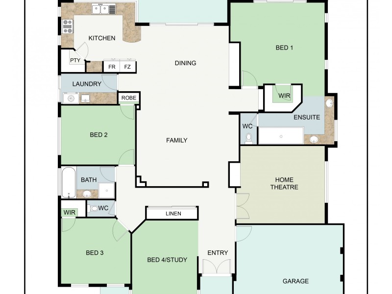 19 Bellambi Chase, Lakelands WA 6180 Floorplan