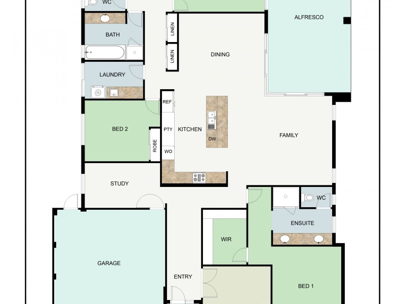 13 Anniston Loop, Meadow Springs WA 6210 Floorplan