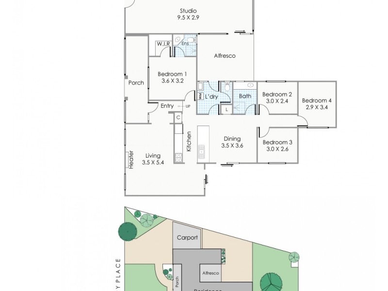 16 Orberry Place, Thornlie WA 6108 Floorplan