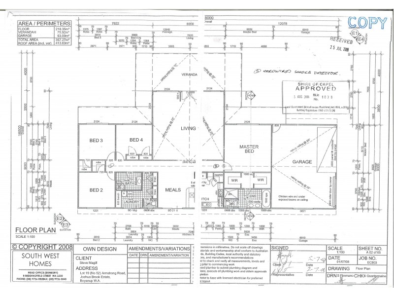52 Armstrong Street, Boyanup WA 6237 Floorplan