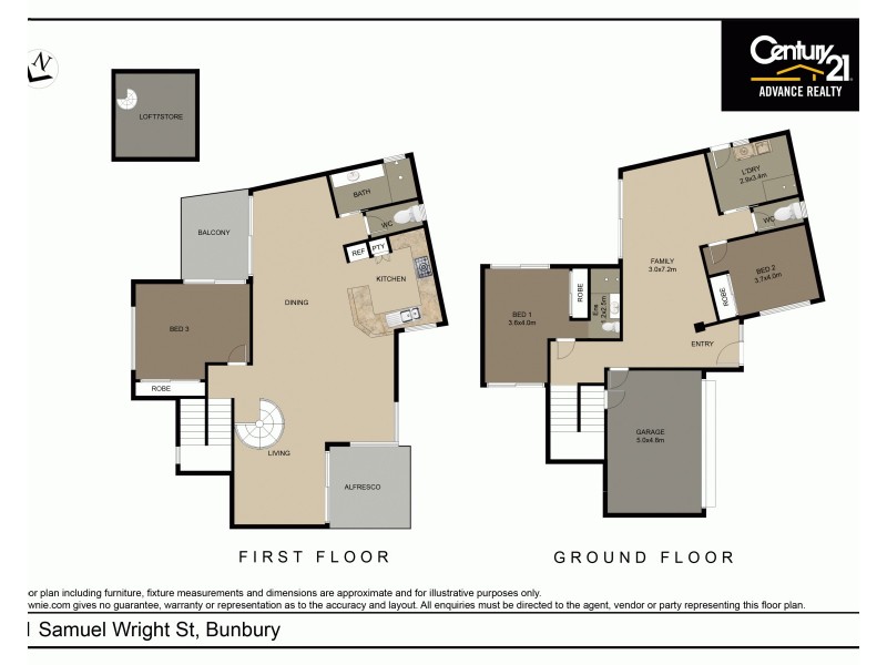 2/21 Samuel Wright Street, Bunbury WA 6230 Floorplan