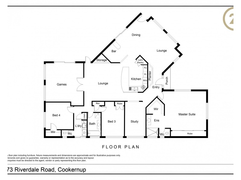 173 Riverdale Road, Cookernup WA 6220 Floorplan