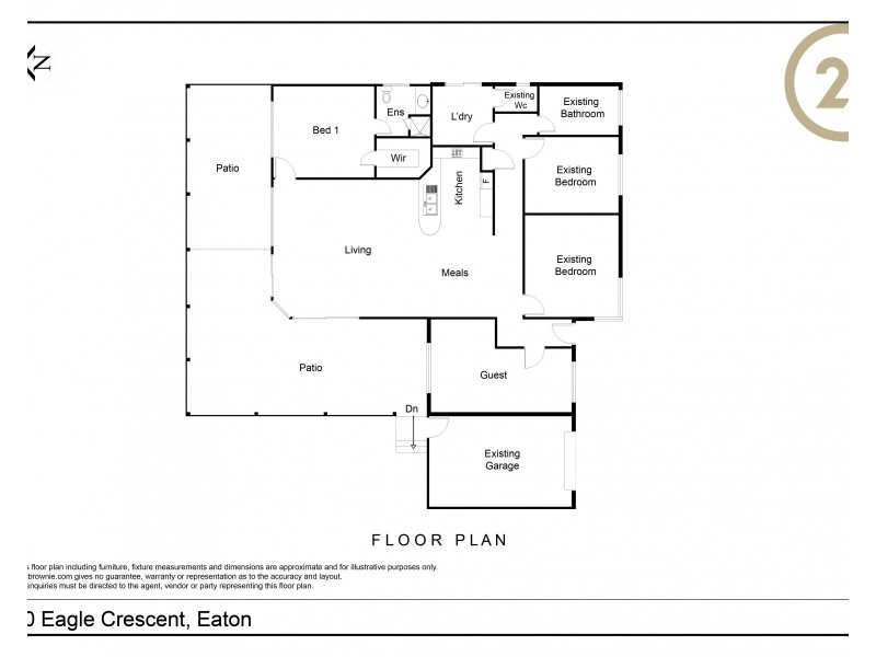 40 Eagle Crescent, Eaton WA 6232 Floorplan