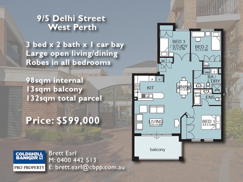 9/5 Delhi Street, West Perth WA 6005
