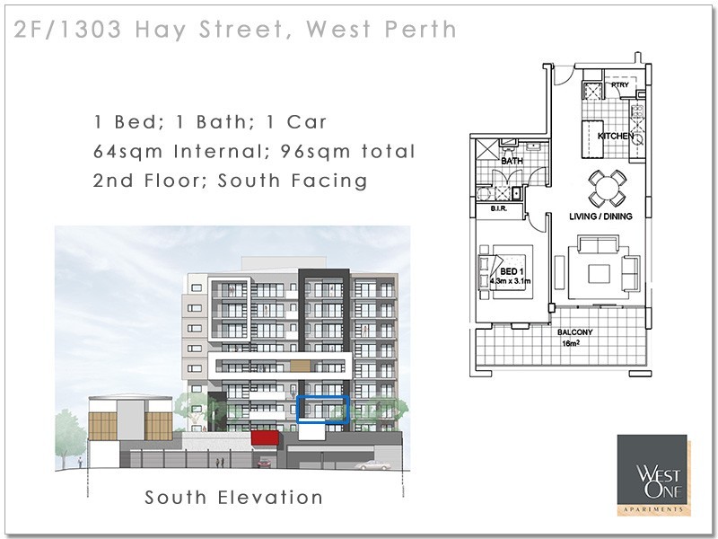 2F/1303  Hay Street, West Perth WA 6005