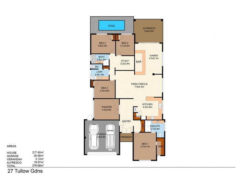 27 Tullow Gardens, Darch WA 6065 Floorplan