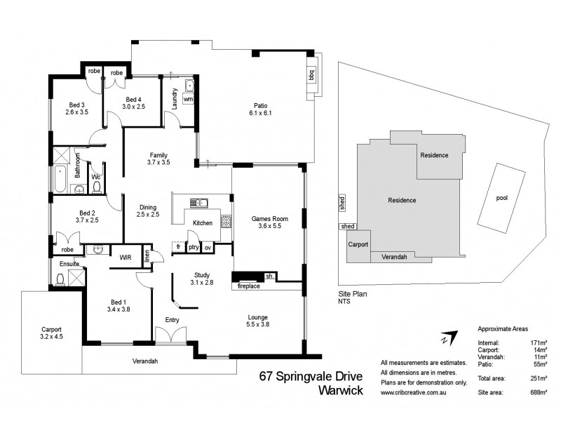 67 Springvale Dr, Warwick WA 6024 Floorplan
