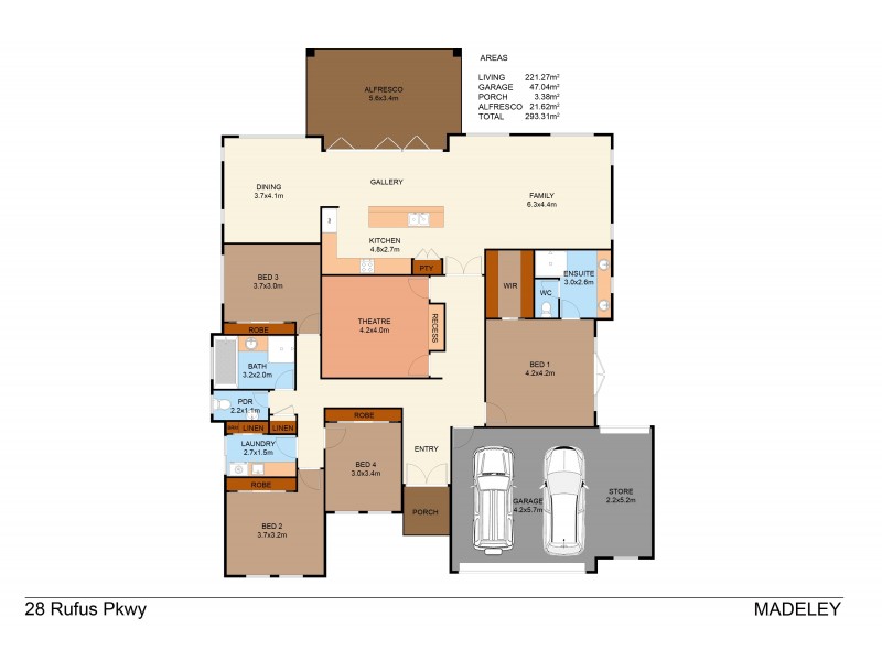 28 Rufus Parkway, Madeley WA 6065 Floorplan