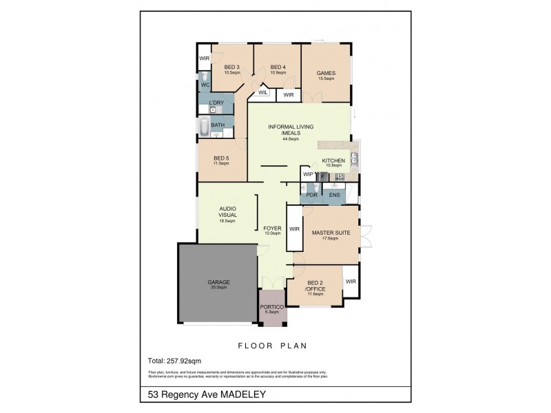 53 Regency Ave, Madeley WA 6065 Floorplan