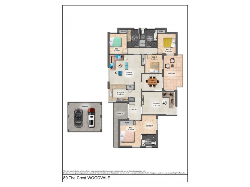 89 The Crest, Woodvale WA 6026 Floorplan