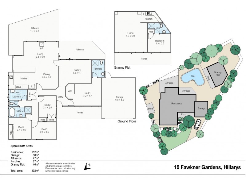 19 Fawkner Gardens, Hillarys WA 6025 Floorplan
