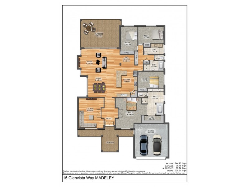 15 Glenvista Way, Madeley WA 6065 Floorplan