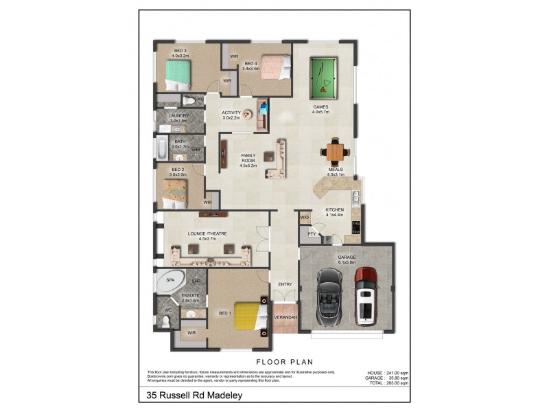 35 Russell Road, Madeley WA 6065 Floorplan