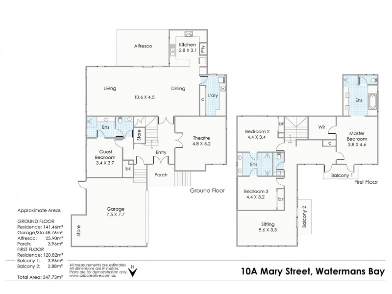 10A Mary Street, Watermans Bay WA 6020 Floorplan