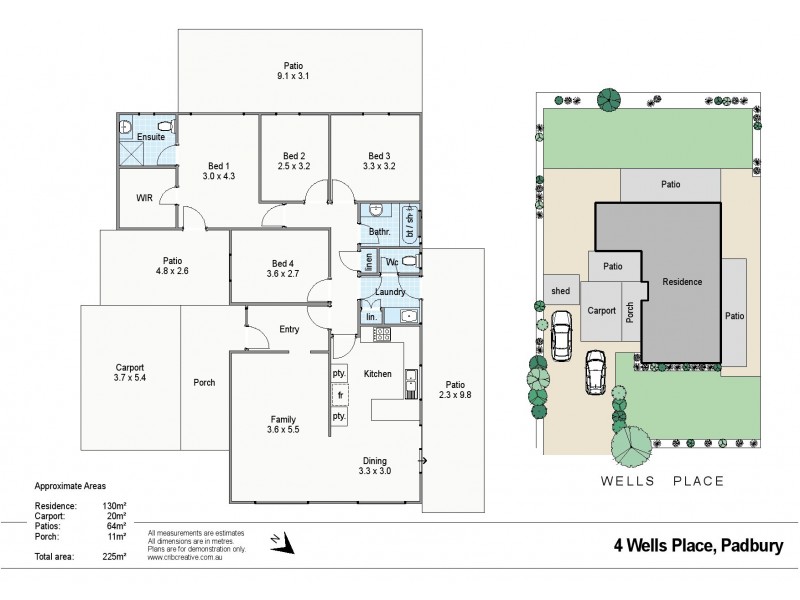 4 Wells Place, Padbury WA 6025 Floorplan
