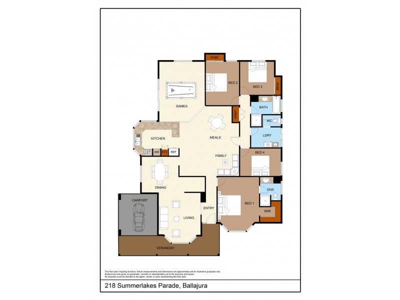 218 Summerlakes Parade, Ballajura WA 6066 Floorplan