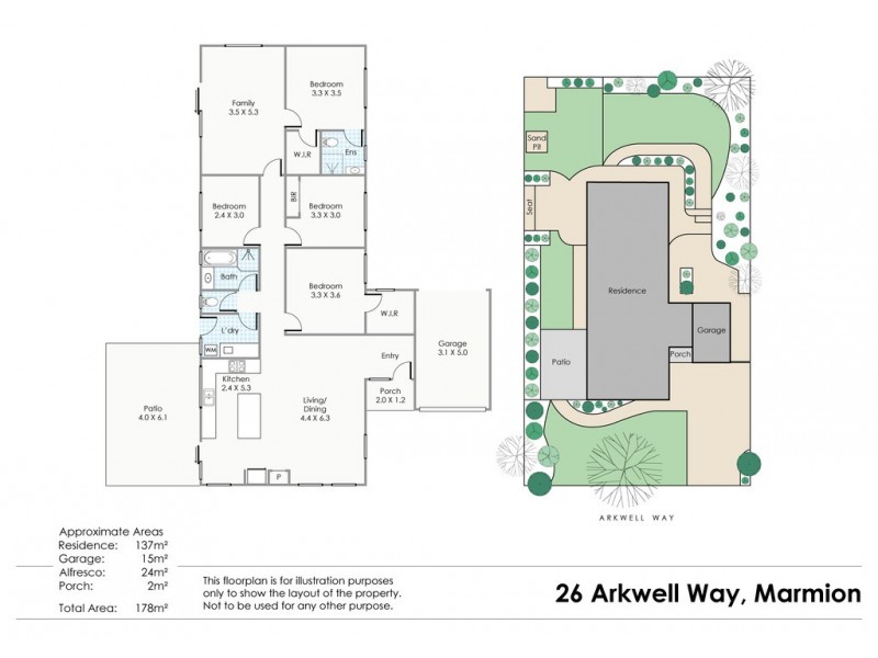 26 Arkwell Way, Marmion WA 6020 Floorplan