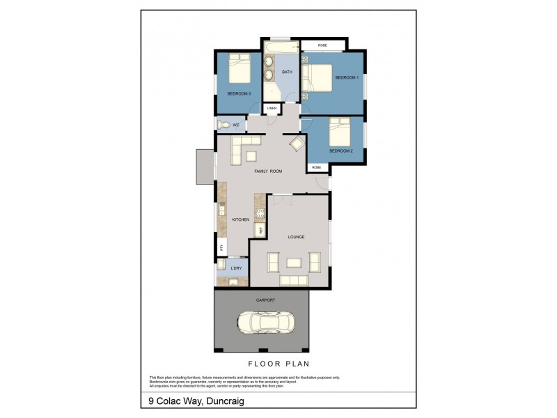 9 Colac Way, Duncraig WA 6023 Floorplan