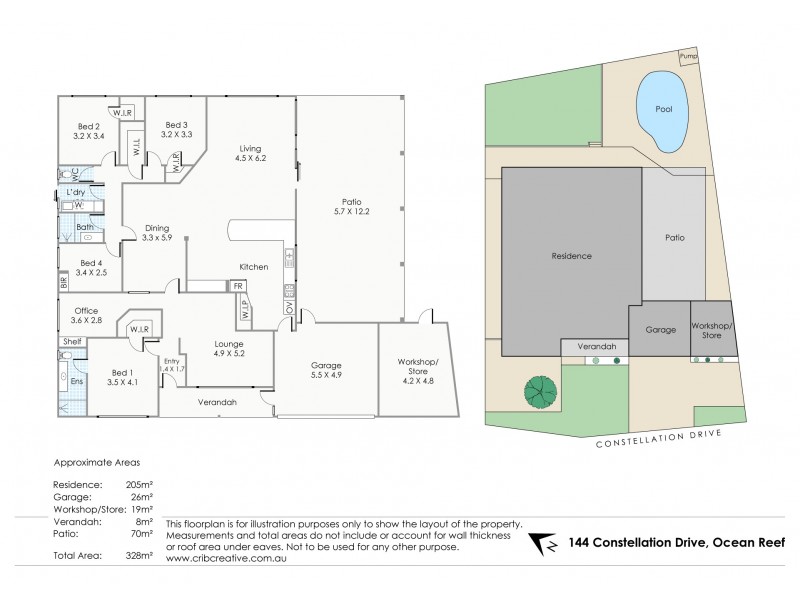 144 Constellation Drive, Ocean Reef WA 6027 Floorplan