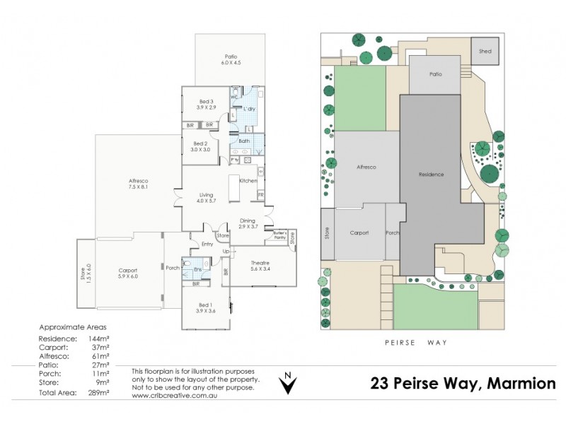 23 Peirse Way, Marmion WA 6020 Floorplan