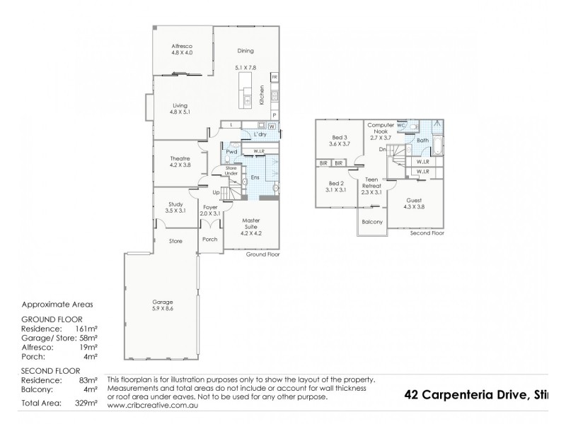 42 Carpenteria Drive, Stirling WA 6021 Floorplan
