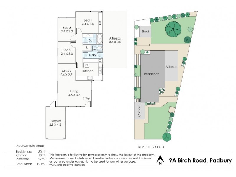 9a Birch Road, Padbury WA 6025 Floorplan