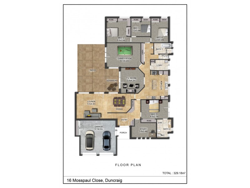 16 Mosspaul Close, Duncraig WA 6023 Floorplan