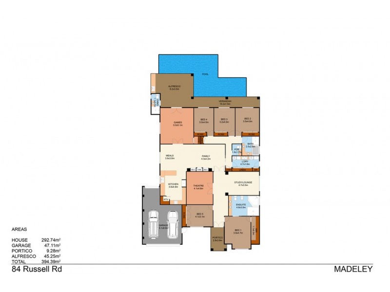 84 Russell Road, Madeley WA 6065 Floorplan