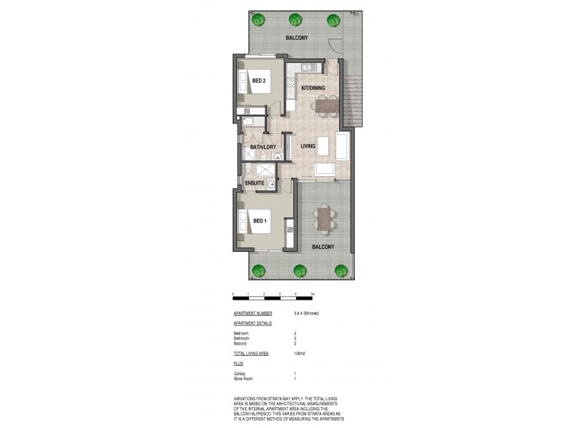 4/14 Beatrice Street, Doubleview WA 6018 Floorplan