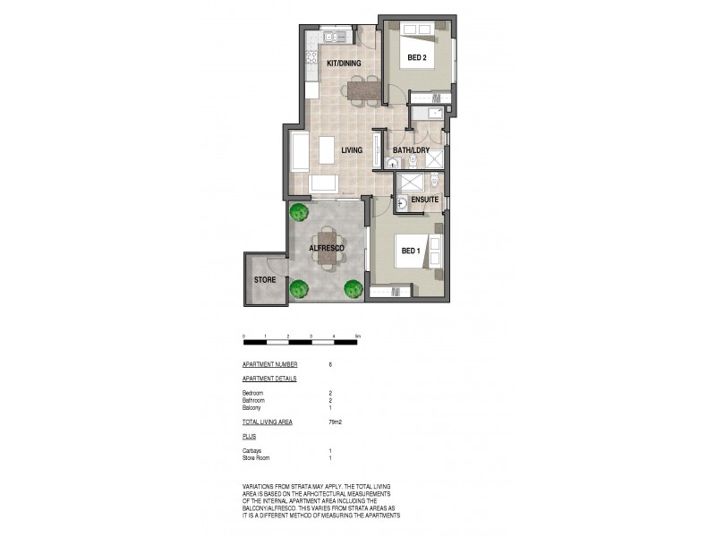 6/14 Beatrice Street, Doubleview WA 6018 Floorplan