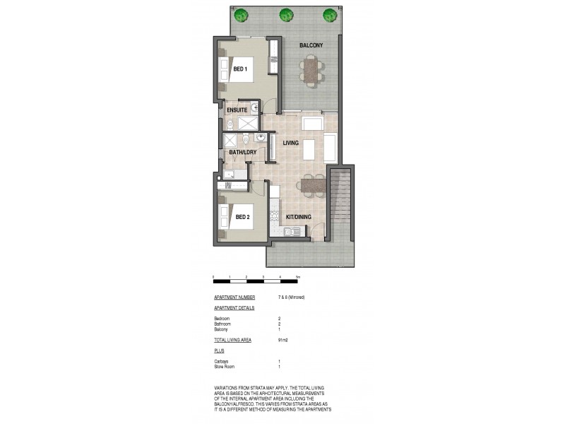 7/14 Beatrice Street, Doubleview WA 6018 Floorplan