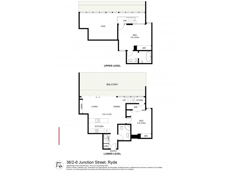 36/2-6 Junction Street, Ryde NSW 2112 Floorplan