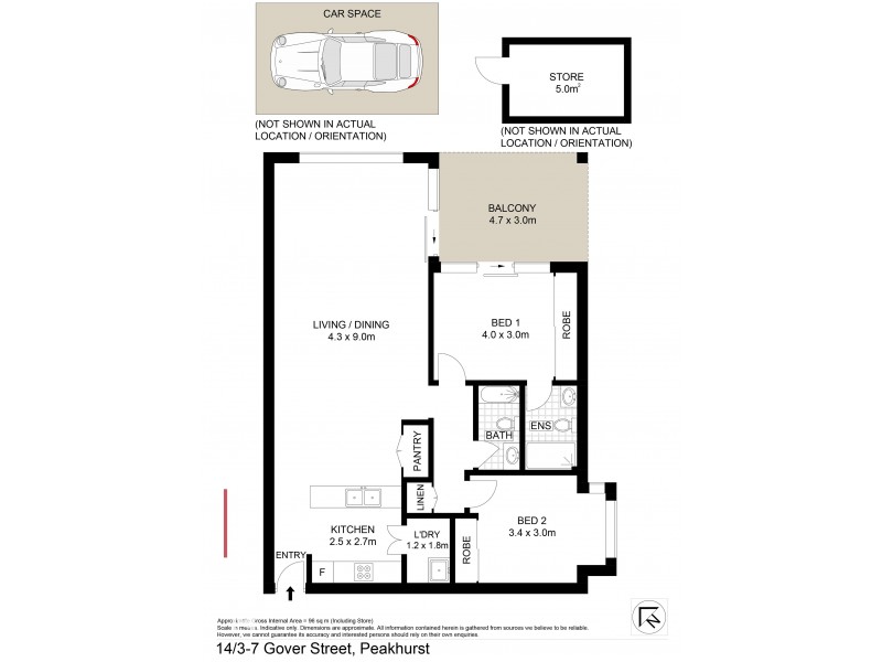 14/3-7 Gover Street, Peakhurst NSW 2210 Floorplan
