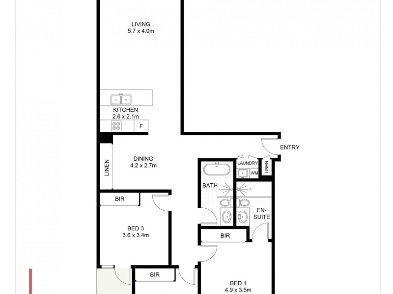 A54/3-5 Porter Street, Ryde NSW 2112 Floorplan
