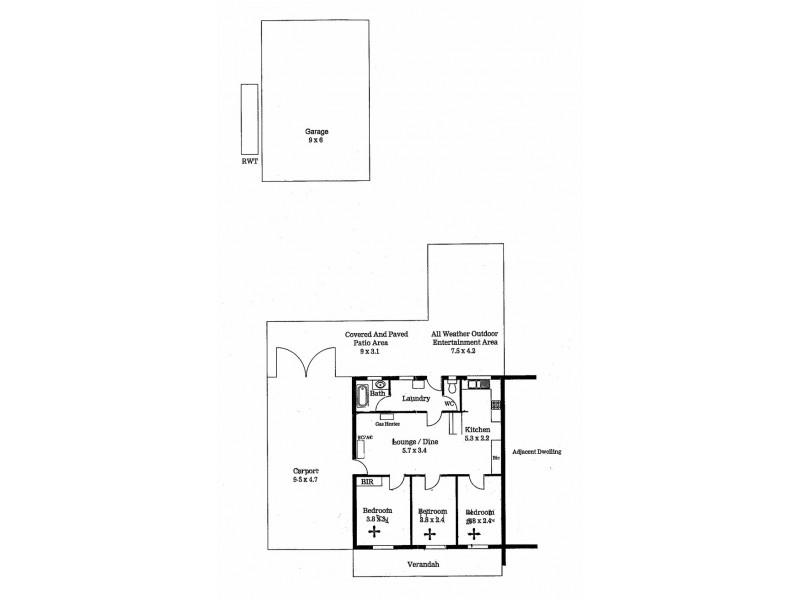 34 Hendrie Street, Morphettville SA 5043 Floorplan