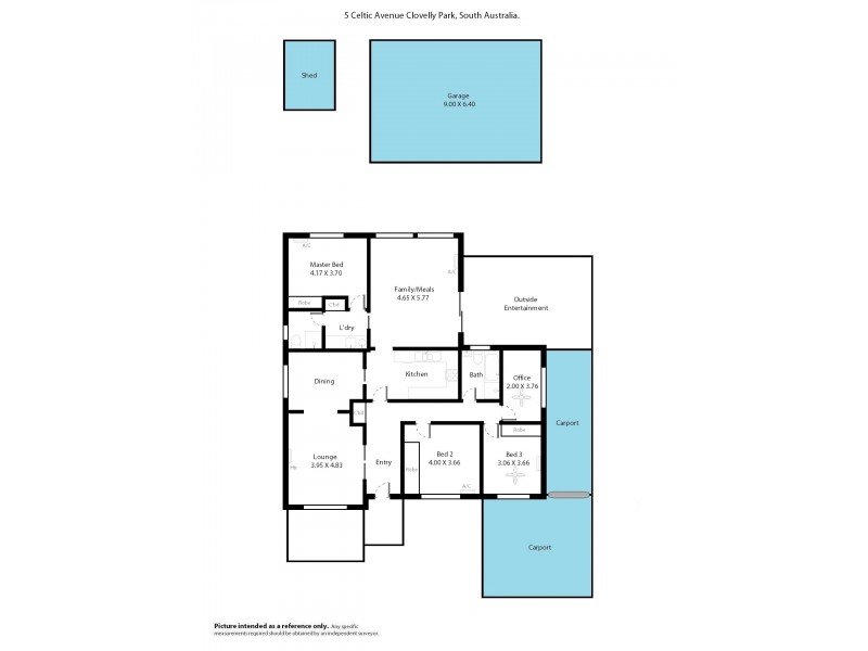 5 Celtic Ave, Clovelly Park SA 5042 Floorplan