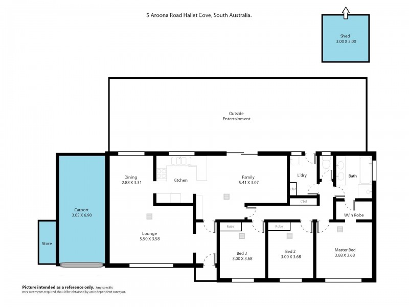 5 Aroona Road, Hallett Cove SA 5158 Floorplan