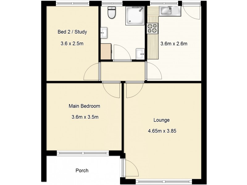 3/29 Gordon Road, Clarence Park SA 5034 Floorplan