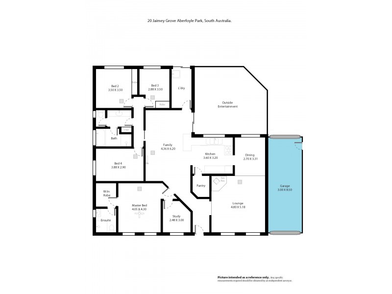 20 Jaimey Grove, Aberfoyle Park SA 5159 Floorplan