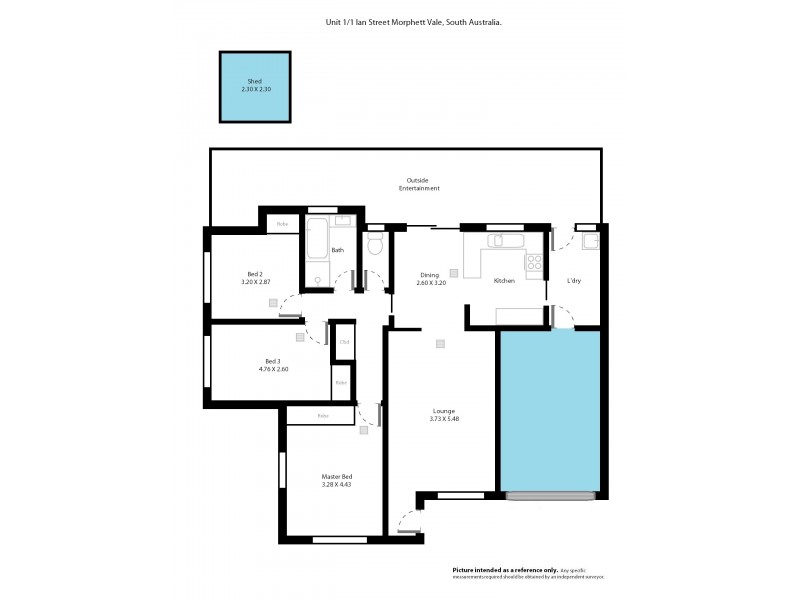 1/1 Ian Street, Morphett Vale SA 5162 Floorplan