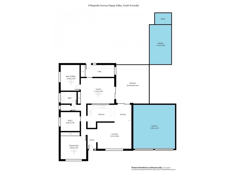 9 Magnolia Ave, Happy Valley SA 5159 Floorplan