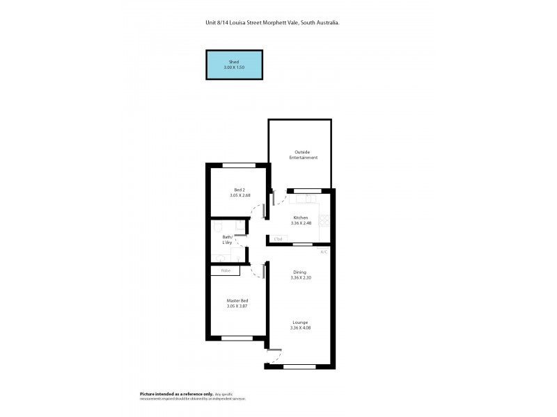 8/14 Louisa Street, Morphett Vale SA 5162 Floorplan