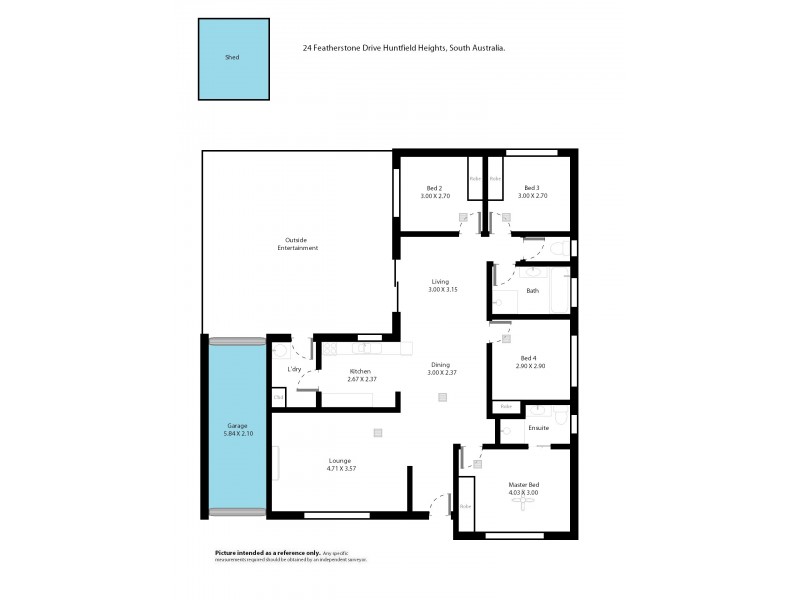 24 Featherstone Drive, Huntfield Heights SA 5163 Floorplan