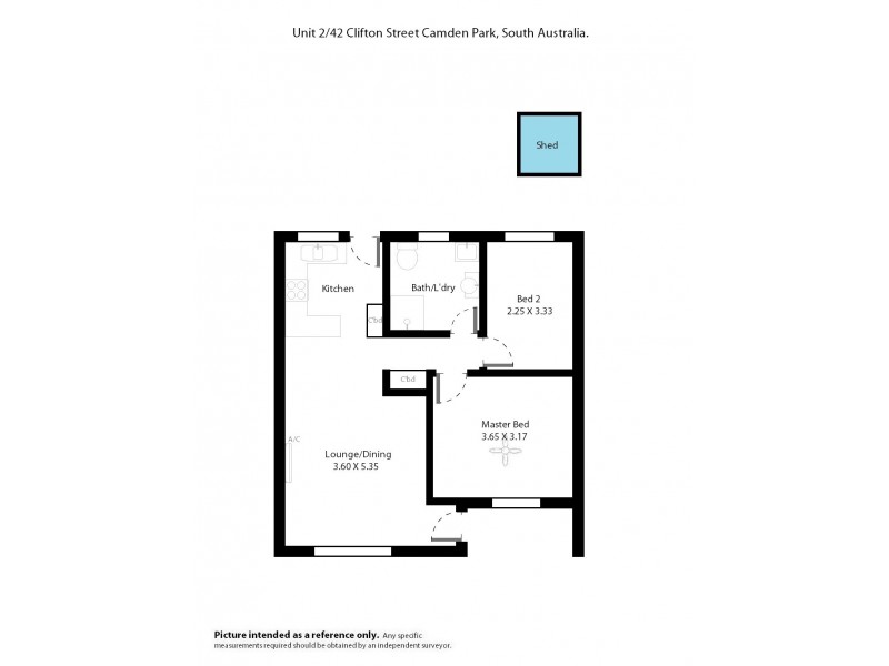 2/42 Clifton Street, Camden Park SA 5038 Floorplan