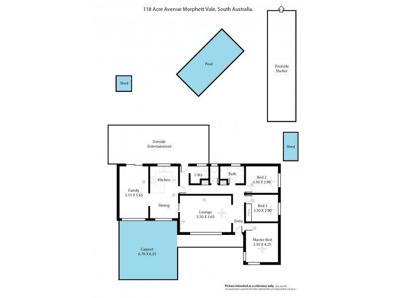 118 acre avenue, Morphett Vale SA 5162 Floorplan