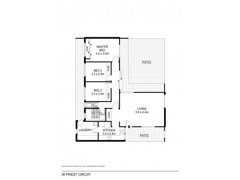 36 Priest Cct, Gray NT 0830 Floorplan