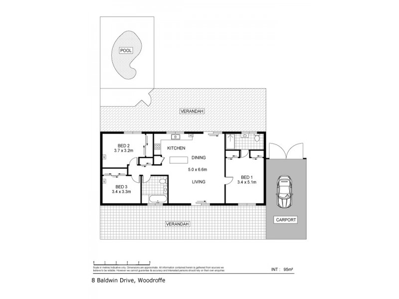 8 Baldwin Drive, Woodroffe NT 0830 Floorplan